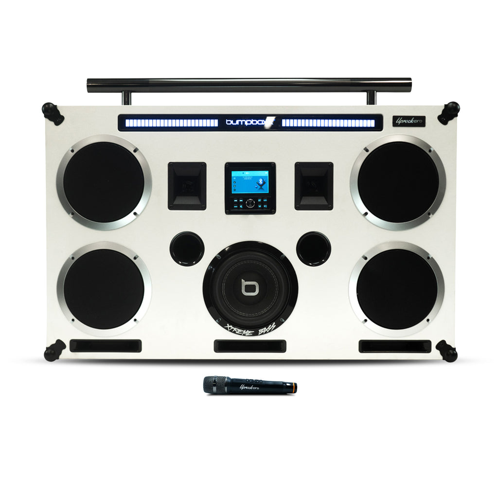 Bumpboxx Uprock Pro - Our Loudest Bluetooth Boombox + 2 Mics